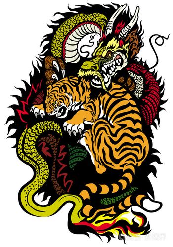 龙和虎的纹身